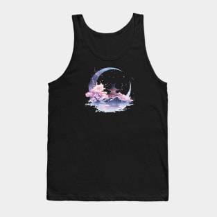 Winter with sakuras Scenery Tank Top